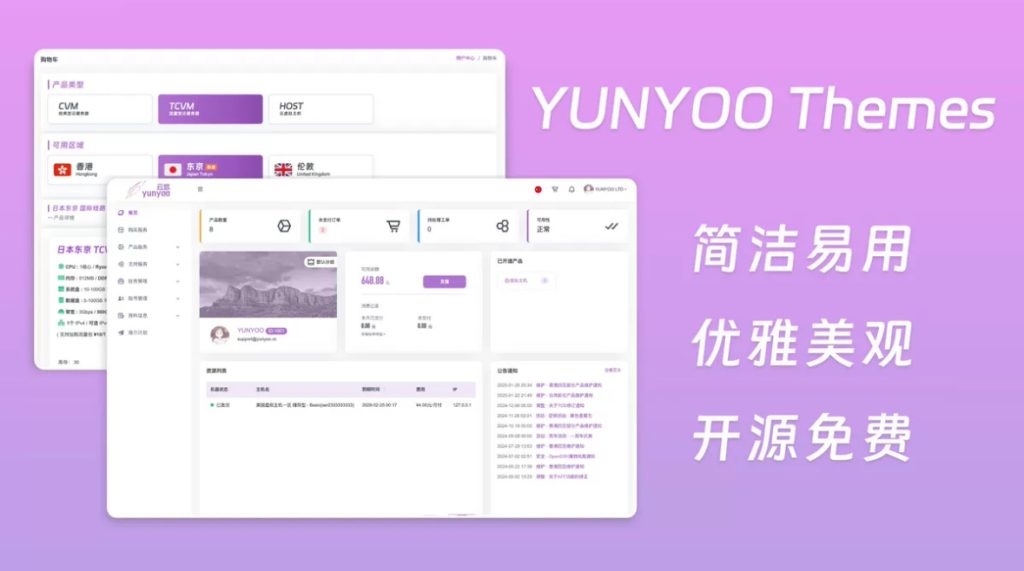 YUNYOO Themes模板-宇凌云界