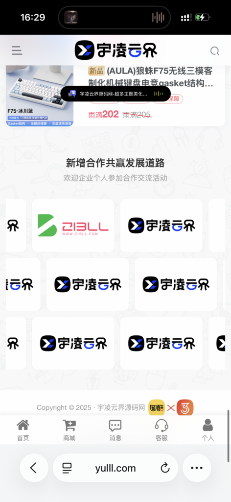 图片[1]-子比合作商logo列表小工具-宇凌云界